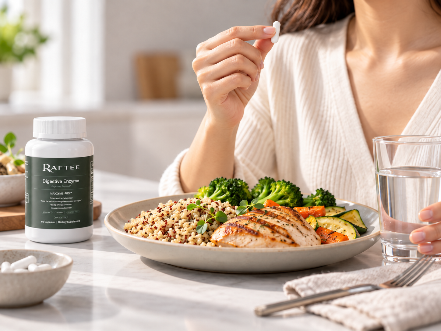 Raftee Digestive Enzyme — How to Use step 3