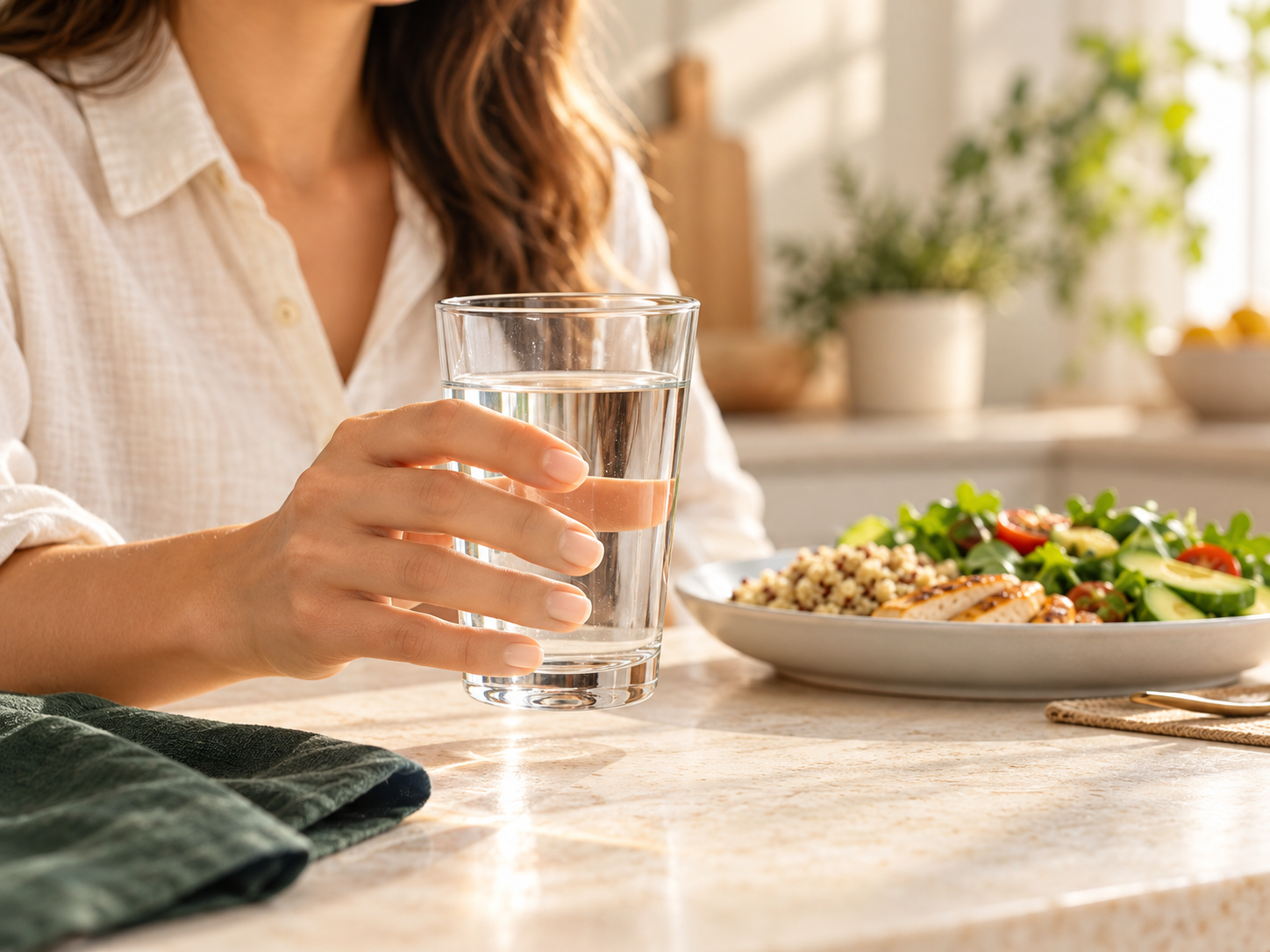 Water before a meal