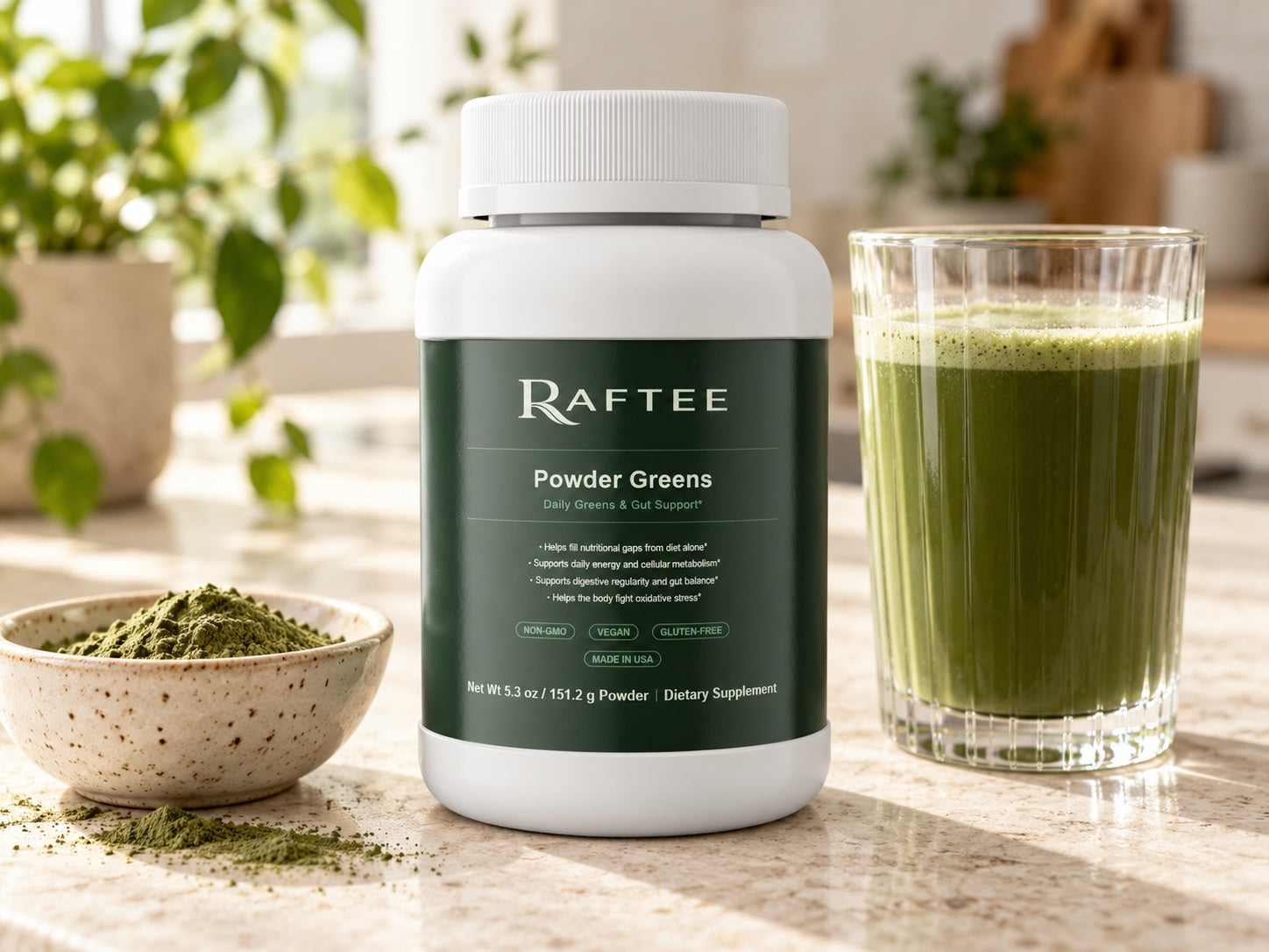 Raftee Powder Greens PDP 1