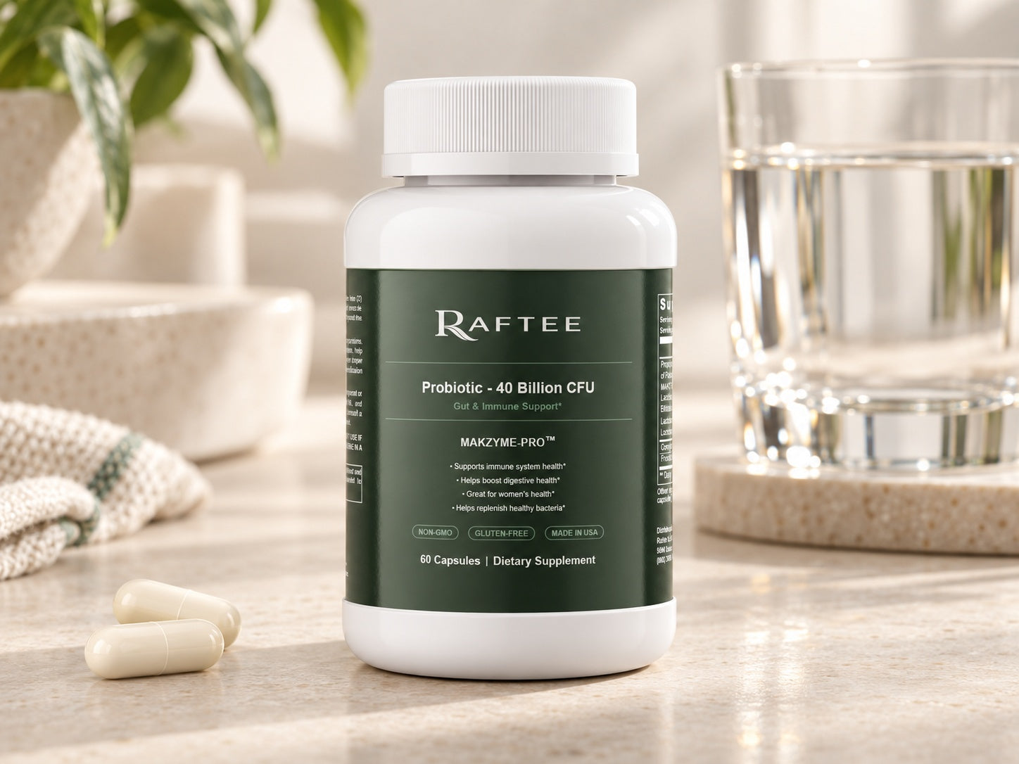Raftee Probiotic 40 Billion product closer look