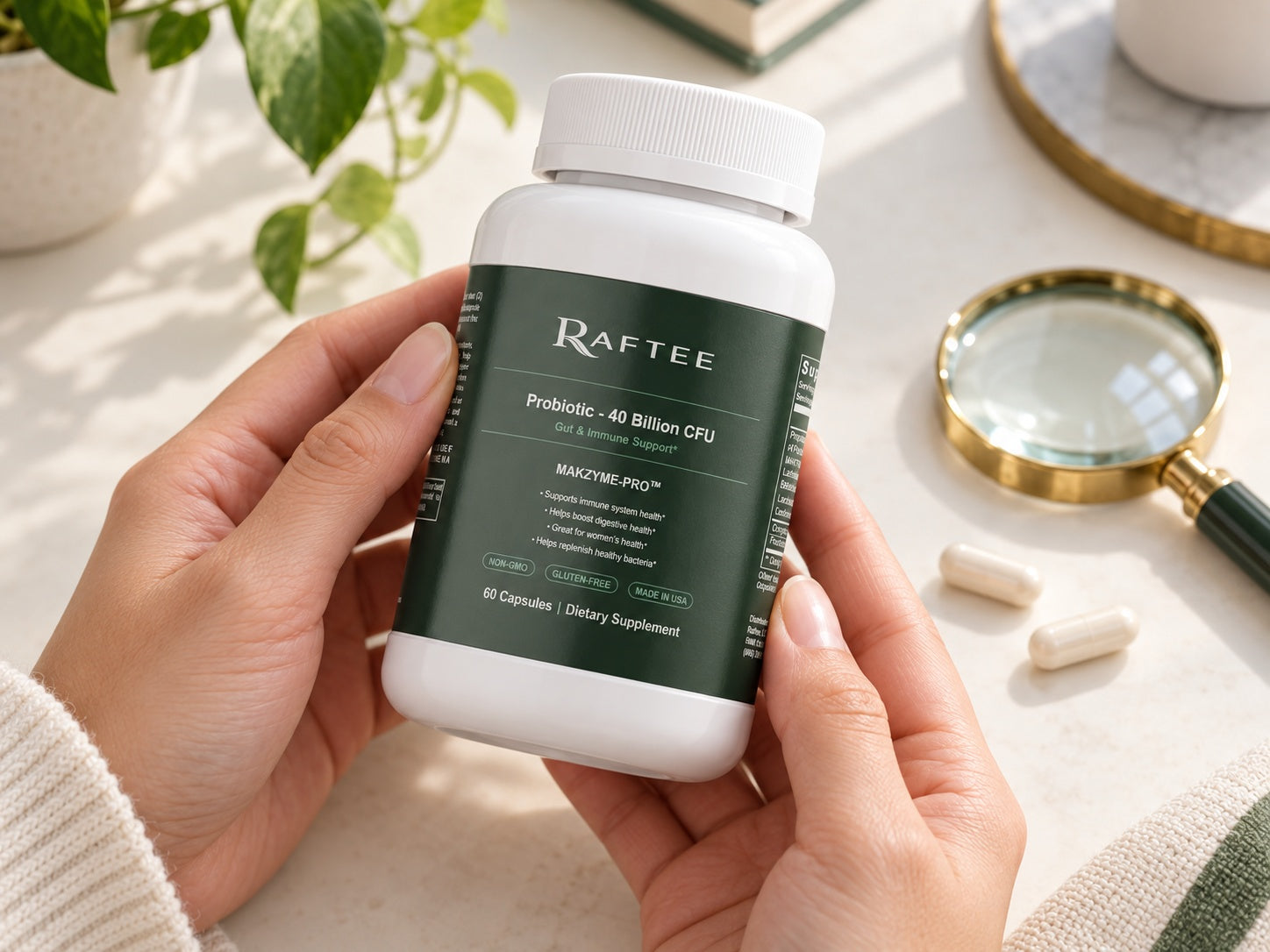 Raftee Probiotic 40 Billion quality and transparency