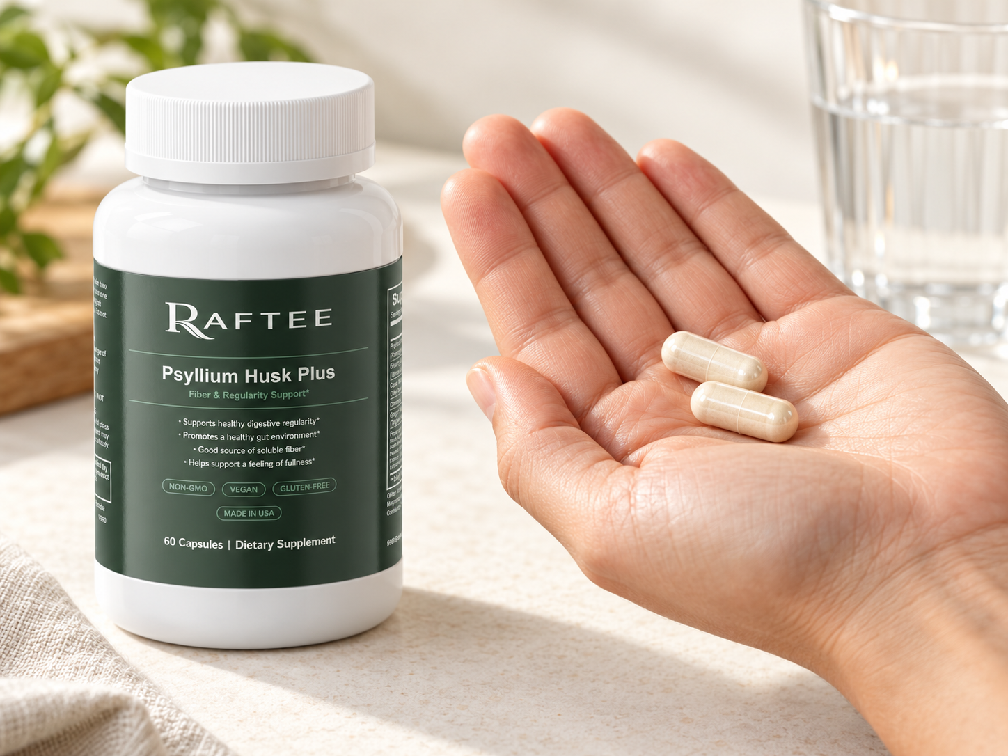 Raftee Psyllium Husk Plus PDP 3