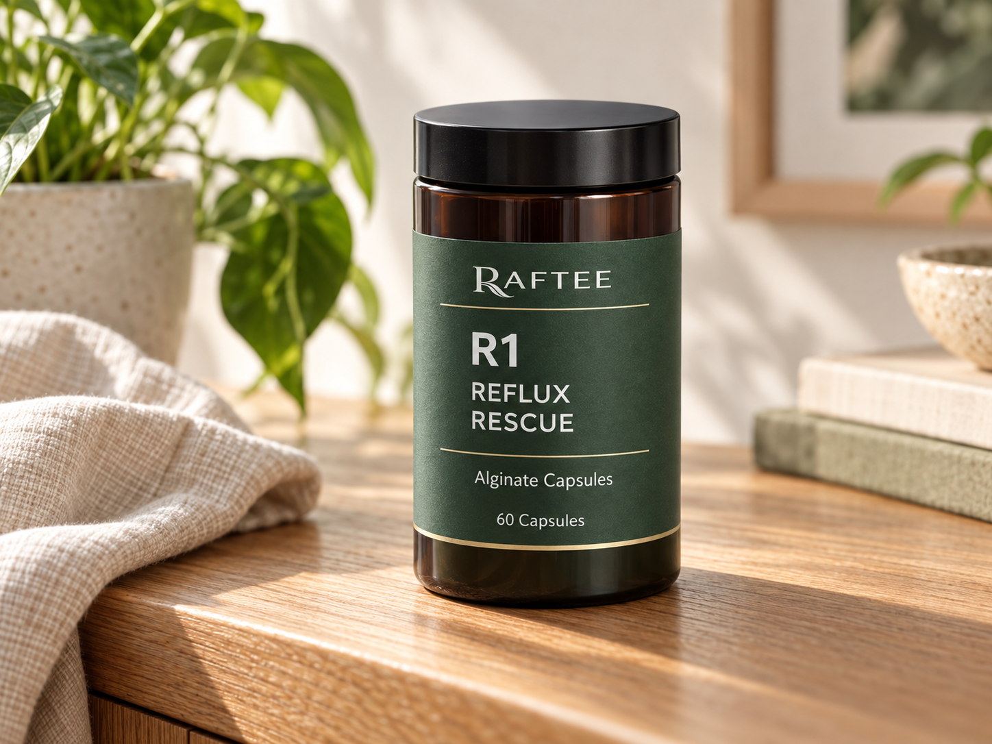 Raftee R1 Reflux Rescue 60 Capsules PDP 7