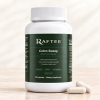 Raftee Colon Sweep – Botanical & Fiber Formula | 60 Capsules