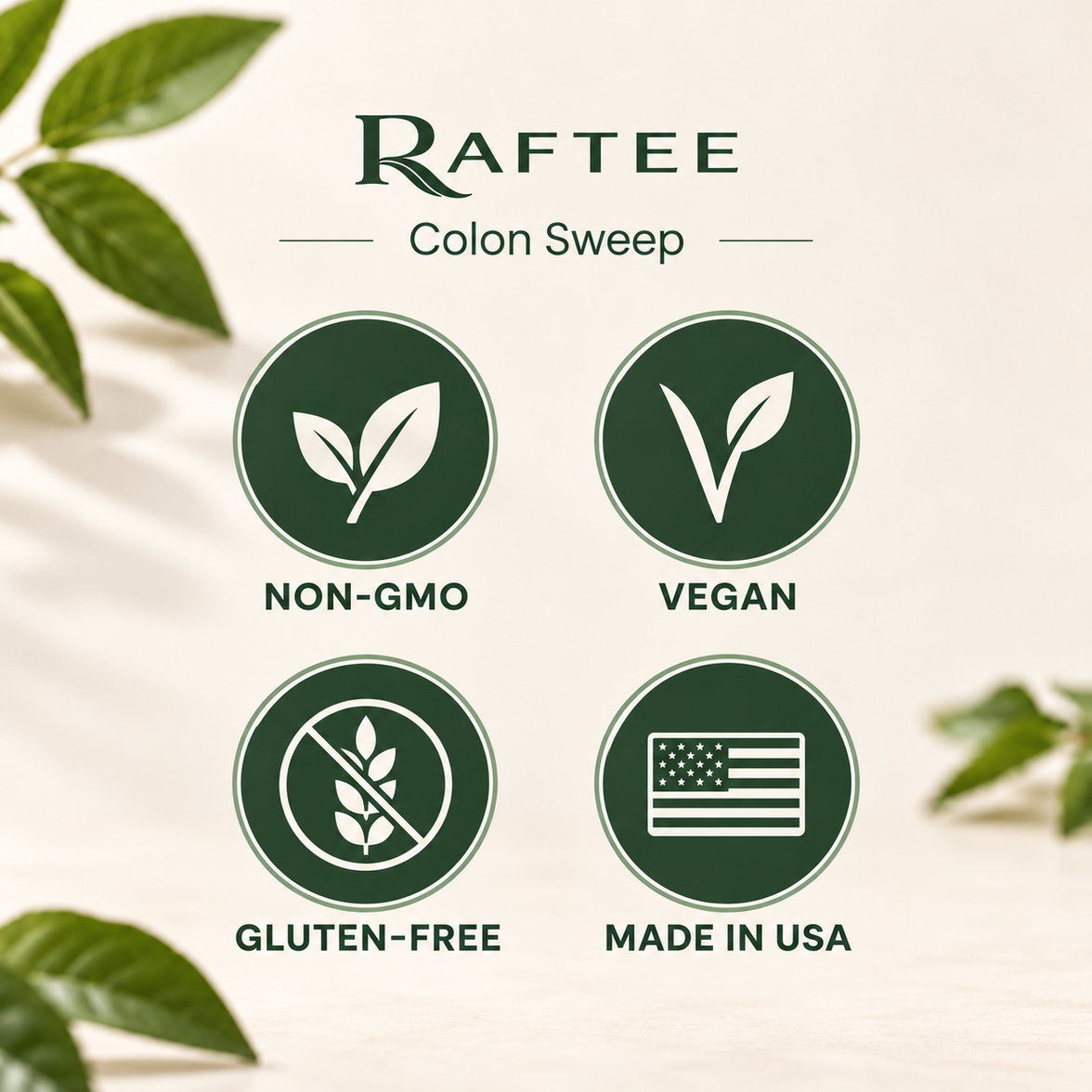 Raftee Colon Sweep – Botanical & Fiber Formula | 60 Capsules