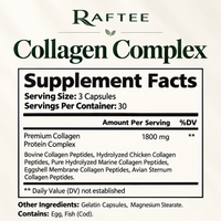 Raftee Collagen Complex Supplement Facts
