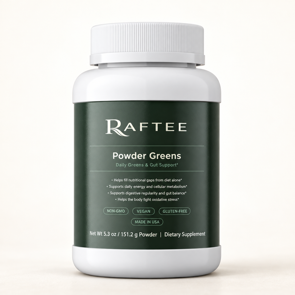 Raftee Powder Greens product hero