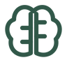 Raftee minimal brain outline icon