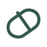 Raftee minimal capsule outline icon