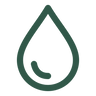 Raftee minimal droplet outline icon