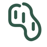 Raftee digestive gut outline icon