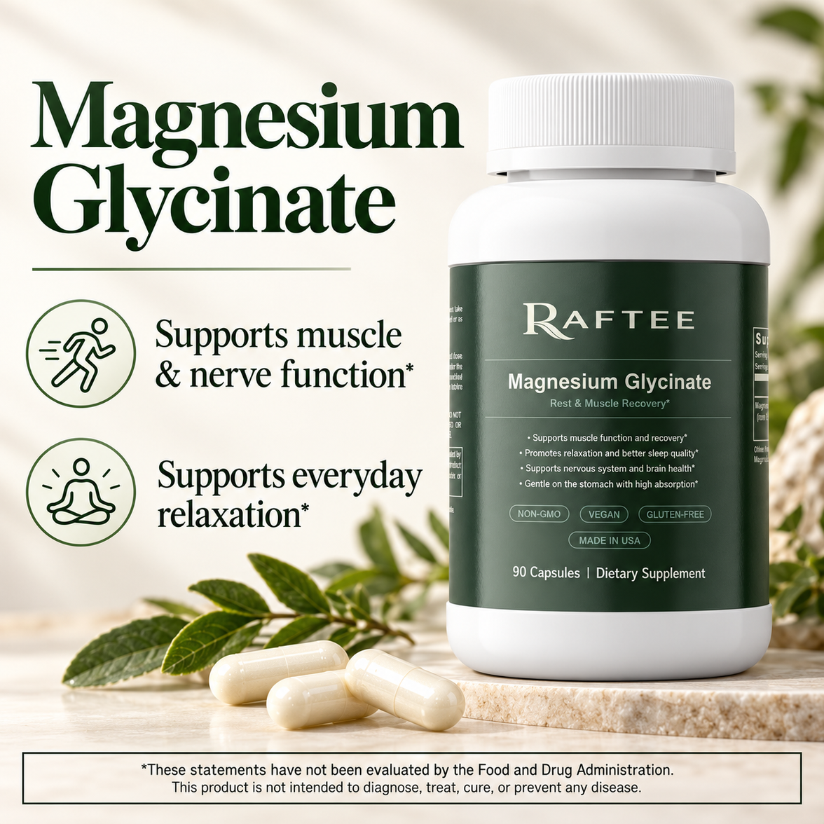Raftee Magnesium Glycinate key features