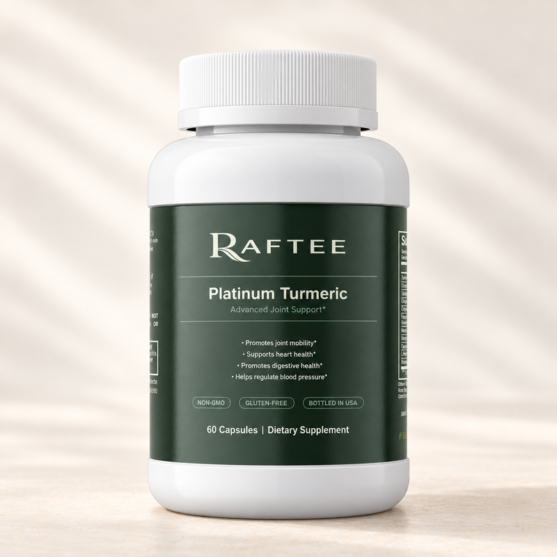 Raftee Platinum Turmeric – Turmeric & Boswellia Joint Support
