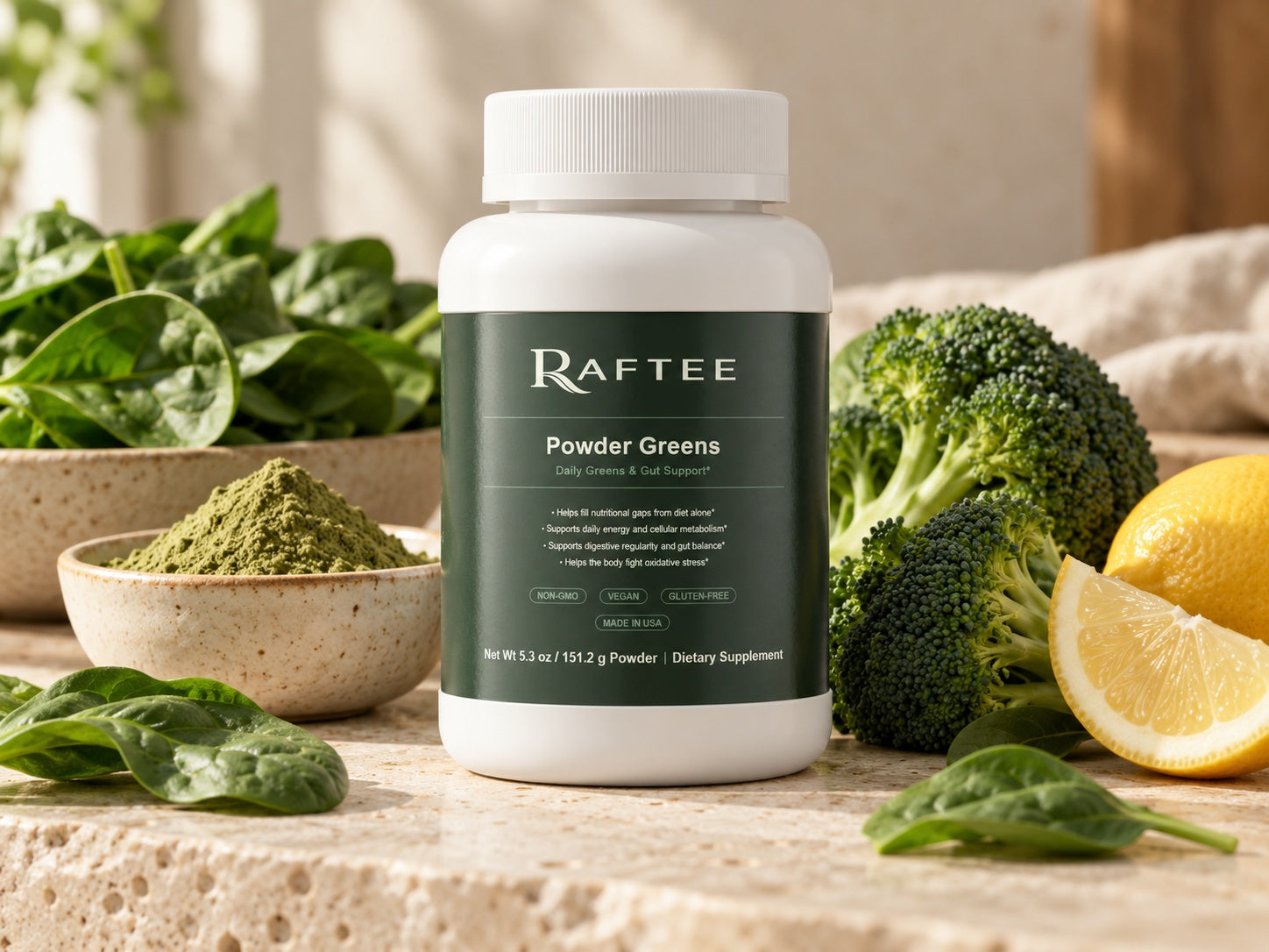 Raftee Powder Greens PDP 2