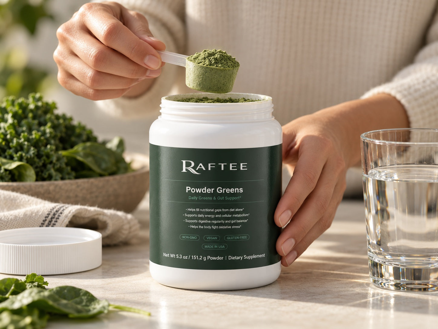 Raftee Powder Greens PDP 3