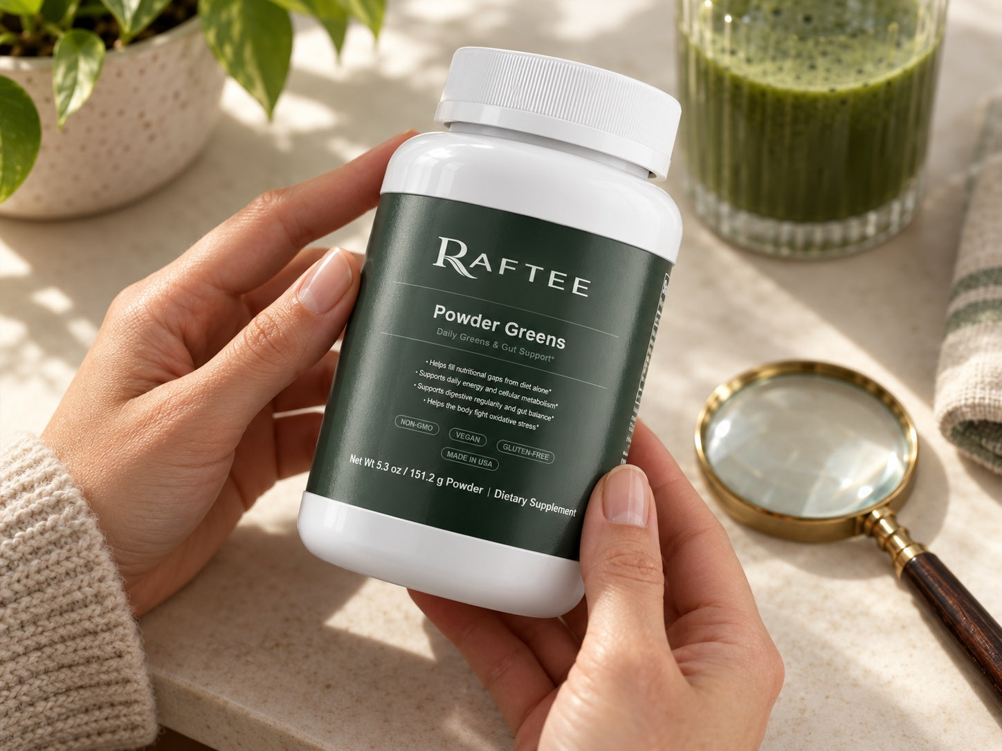 Raftee Powder Greens PDP 6