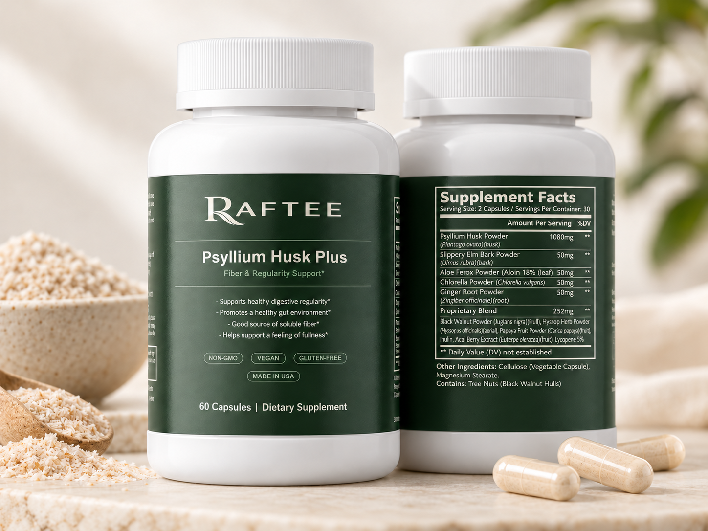 Raftee Psyllium Husk Plus PDP 6