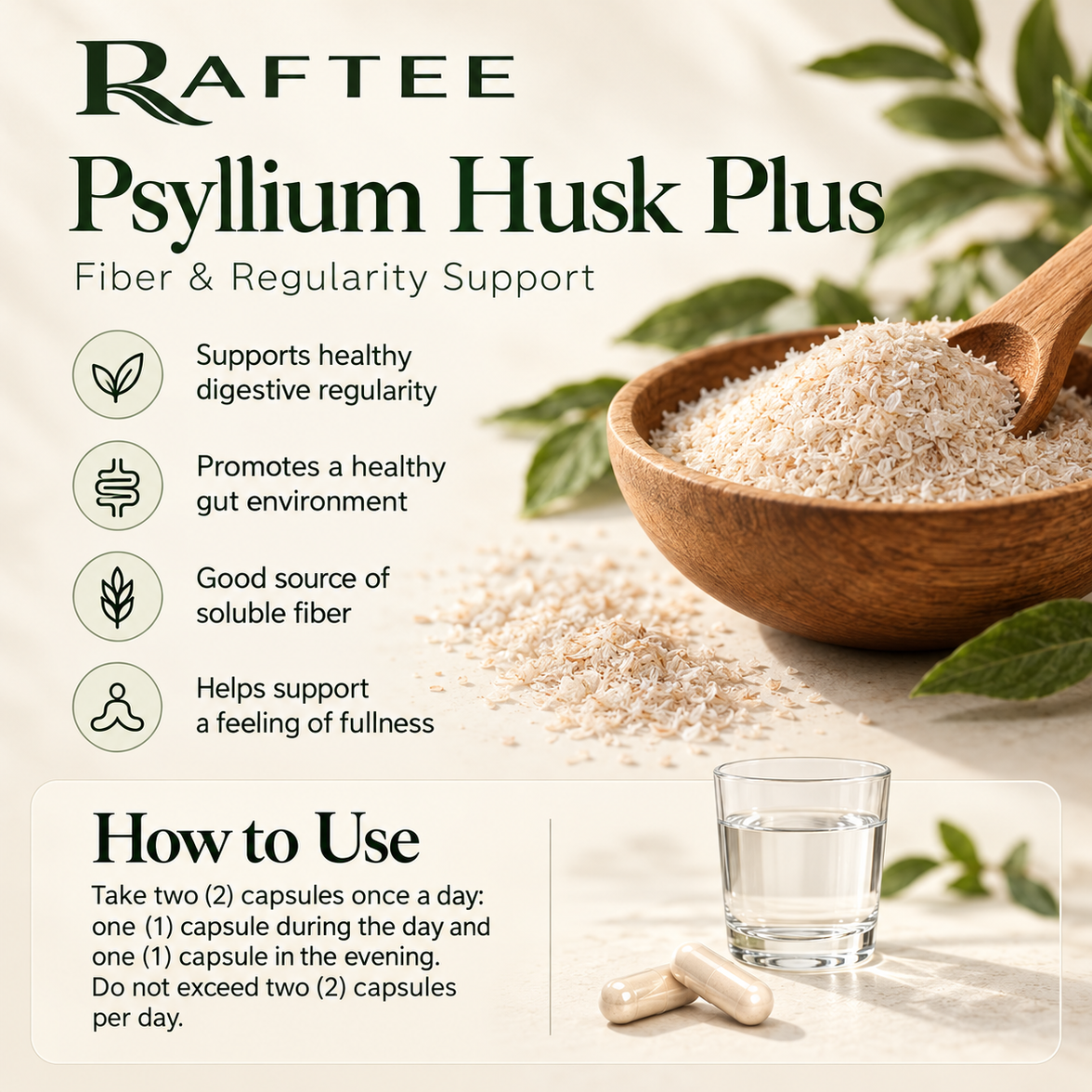 Raftee psyllium how to use