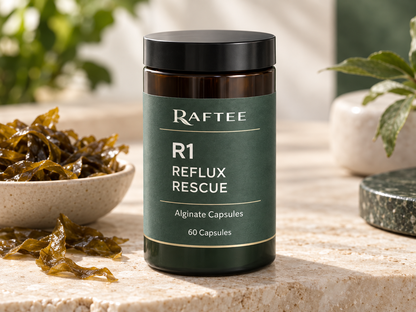 Raftee R1 Reflux Rescue 60 Capsules PDP 2