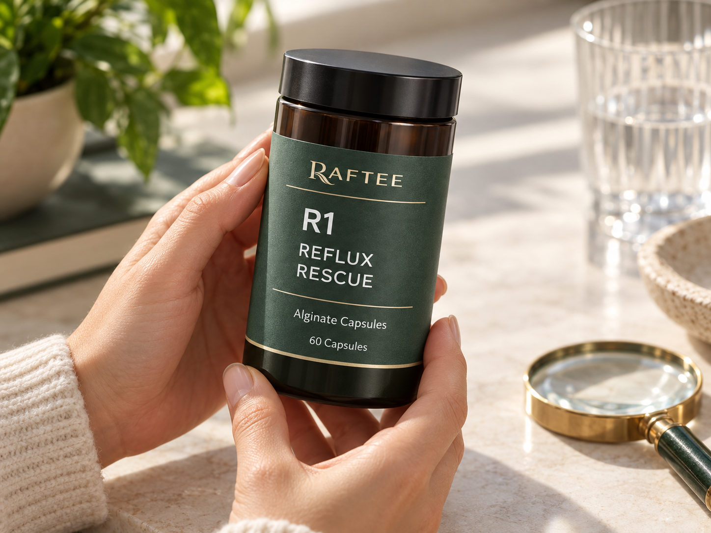 Raftee R1 Reflux Rescue 60 Capsules PDP 6