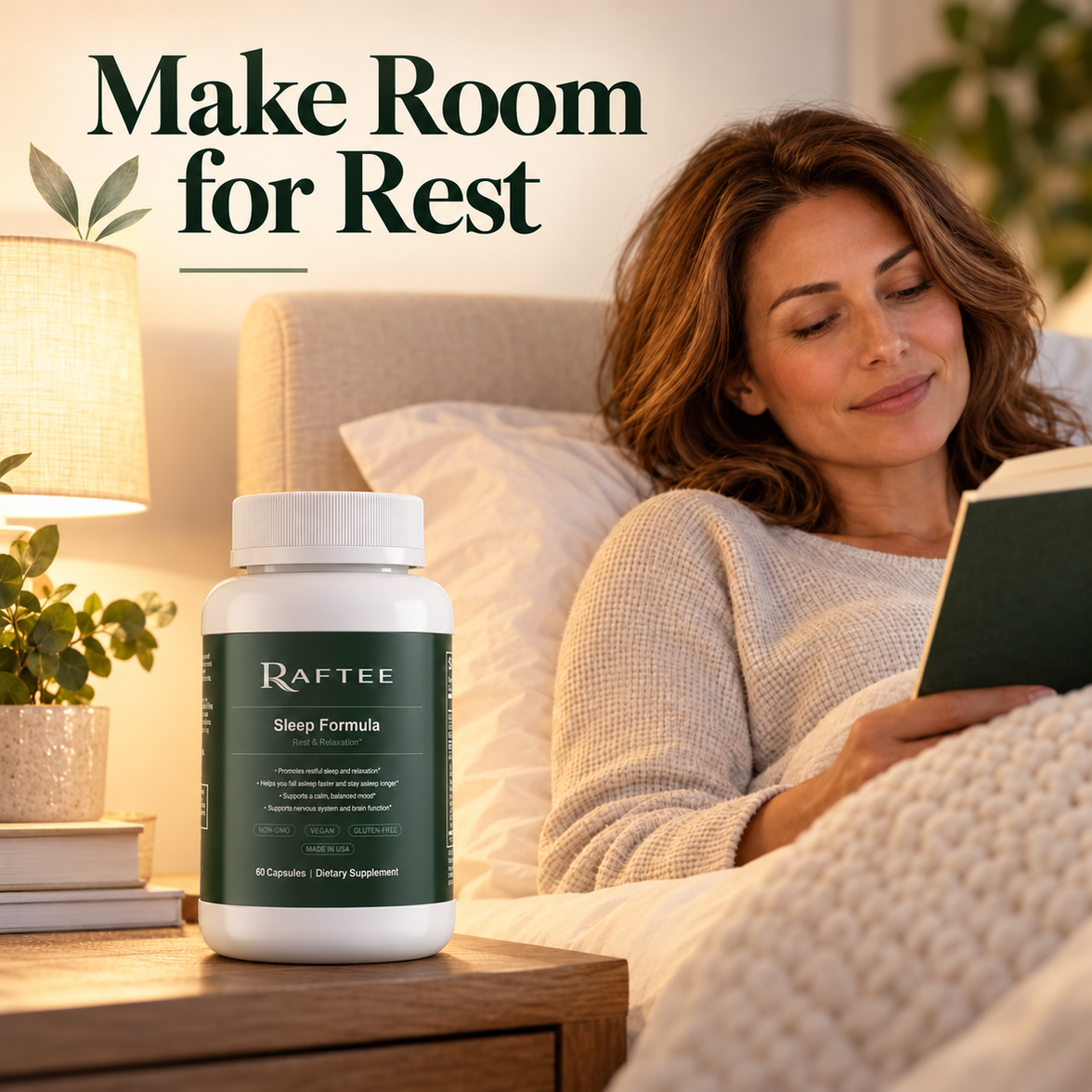Raftee Sleep Formula bedtime routine