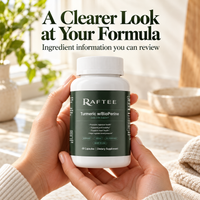 Raftee turmeric ingredient transparency